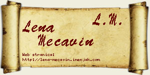 Lena Mećavin vizit kartica